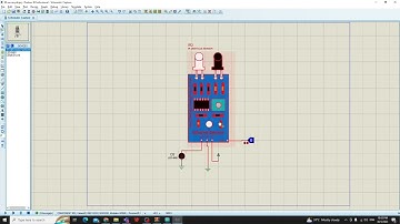 ir sensor simulation in proteus