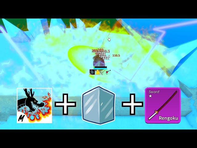 Dragon Talon + Rengoku + Ice Combo? #bloxfruits #bloxfruitsroblox