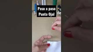 PASO A PASO PUNTO OJAL -COSER A MANO