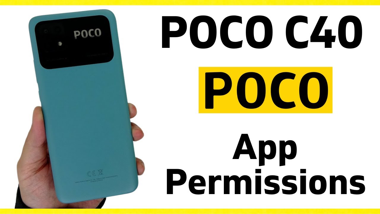 How To Enable App Permissions In POCO C40 App Permissions Xiaomi Poco 