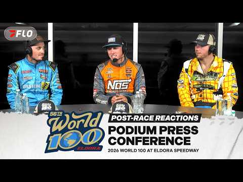 Podium Press Conference: 2026 World 100 At Eldora Speedway - dirt track racing video