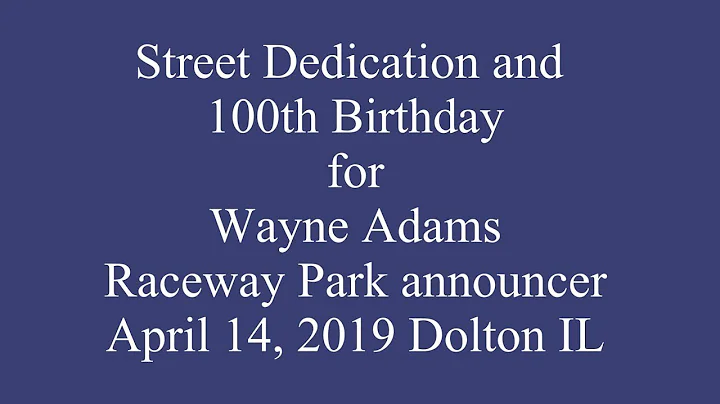 Wayne Adams 100th Birthday-2019