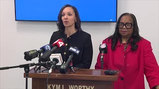 Mary Sheffield and Kym Worthy hold press conference on safe storage
