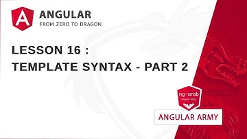 Template Syntax - Part 2 : One Way Data Binding | Master Angular Framework In Arabic