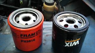 Rant On Oil Filters: Fram vs. WIX