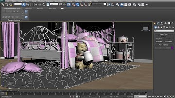 3ds Max Tutorial|Realistic Interiors in V ray|Carpet Fur|Fresnel & Shadow/Light Falloff|Part 5
