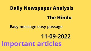 Daily News Analysis | Important Articles|The Hindu |IAS/JKAS#newsanalysis#jkas#ias#upsc#emep