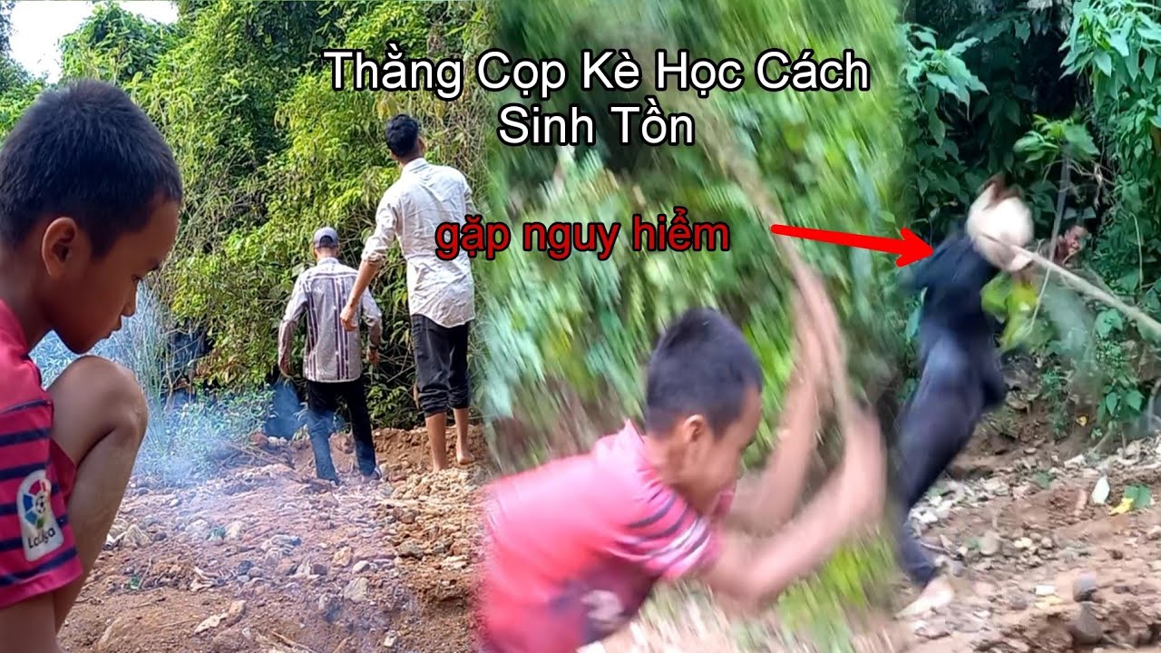 Vào Rừng Dạy Thằng Cọp Kè Cách Sinh Tồn | Văn Thủy Và Tuyền Vlog Hốt Hoảng Khi Bị Ông Năm Phá