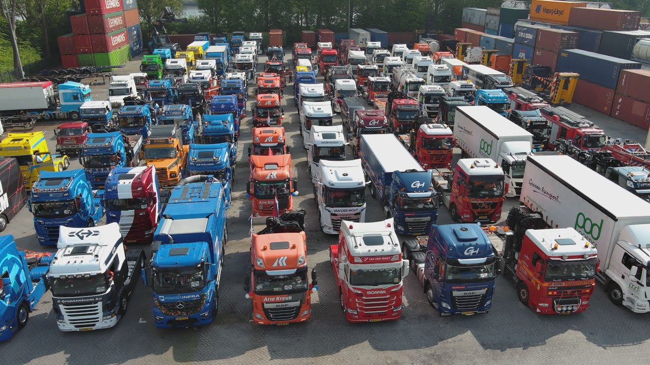 Truckersrit Ridderkerk Koningsdag 2025 - Drone 4K