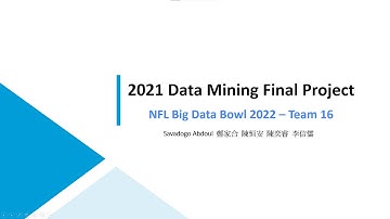 2021 Data Mining Final Project - Team 16