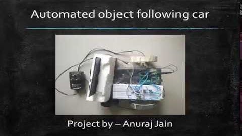 Automated object following robot car using openCV