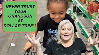 NEVER TRUST YOUR GRANDSON AT DOLLAR TREE😳‼️