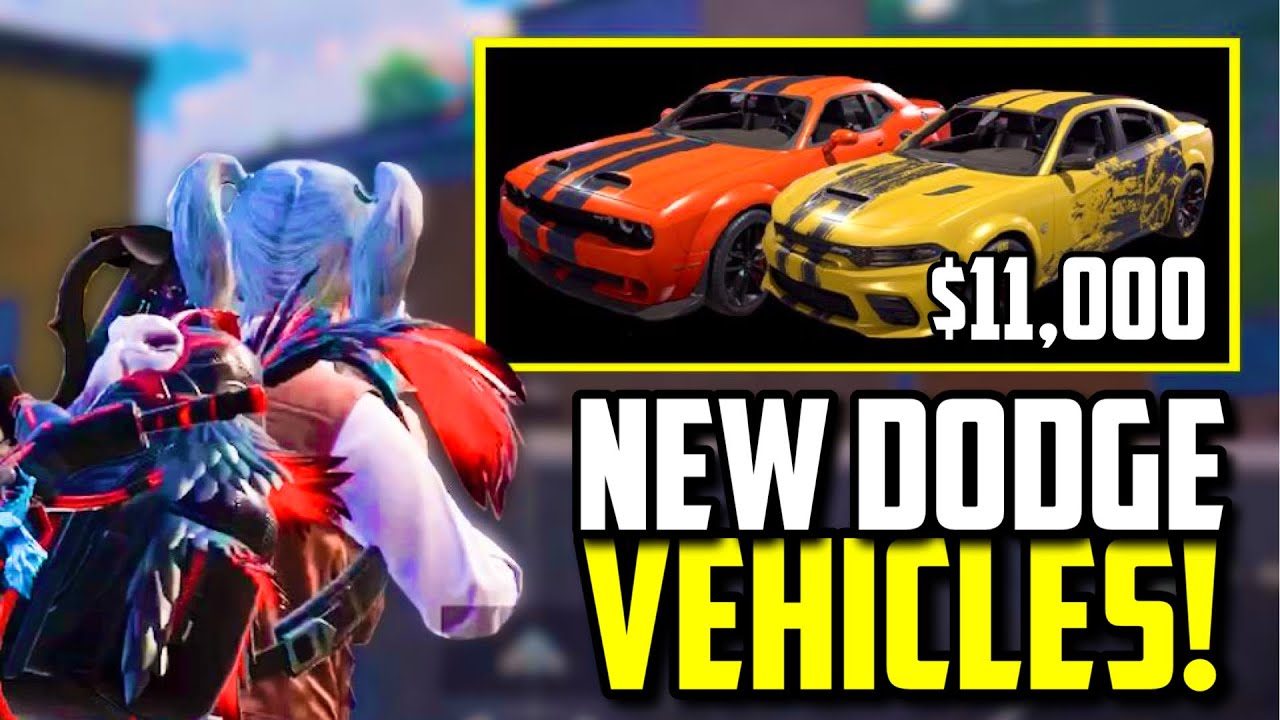 USING NEW DODGE VEHICLE SKINS IN PUBG MOBILE!!