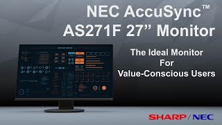 Sharp NEC Display Solutions | AccuSync™ AS271F