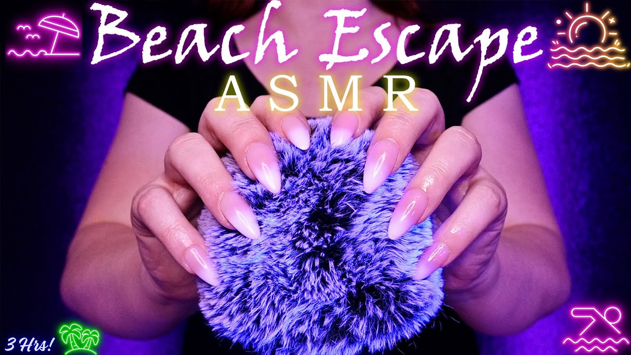 Slow Fluffy Mic Scratching That Will Make You SO Sleepy 😴 (No Talking) Ocean Waves 🏖️ Brown Noise 🟤