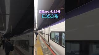 【E353系】特急かいじ57号～東京駅発車～