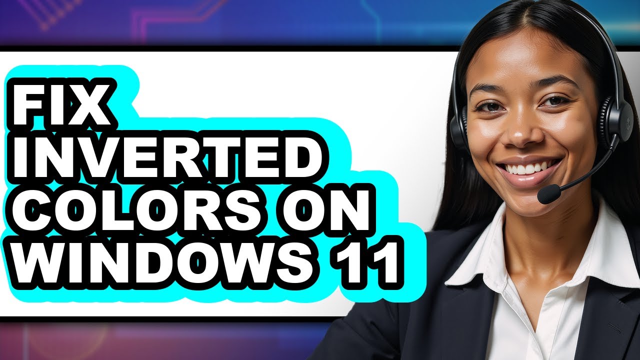 Color Distortion Windows How to Fix Inverted Colors on Windows 11 - Easy Guide - YouTube
