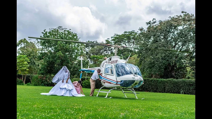 THE BRIDE WHO LANDED WITH A CHOPPER.(MOSHELL WEDS ...
