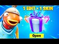 Gifting A 9 Year Old A Skin For Every Time He Edits!