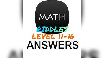 Math Riddles:Level 11-15(Answers)