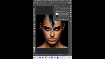 How to make 3D cracked face in Photoshop 2023/#shorts #graphicdesign #photoshop #doubleexposure