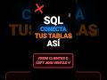 Por qué tus datos están en tablas separadas (y cómo unirlos) #sql #code #db #programming