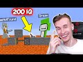 ЗАКВИЕЛЬ СМОТРИТ: 200 IQ VS. 10 IQ MINECRAFT #3 || Реакция Заквиеля На 200 IQ и 10 IQ Моменты