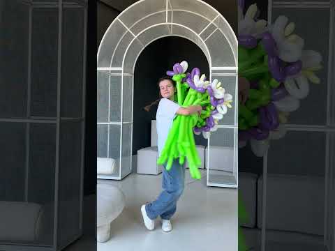 ИРИСЫ ИЗ ШАРОВ #шары #букет #цветы #ирисы #воздушныешары #москва #balloon #flowers #творчество
