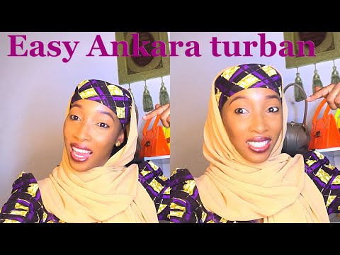 Ankara Turban //Zahra Bukhari style//Easy