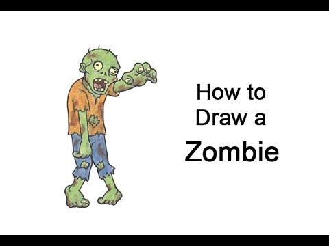 How to Draw a Creepy Zombie - Really Easy Drawing Tutorial