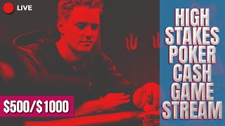 $500/$1000 Action with LLinusLLove High Stakes Poker Cash Game screenshot 2