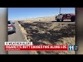 Cigarette butt sparks fire along I-25 north of Walsenburg