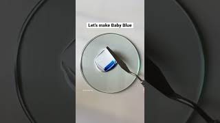 How to make Baby Blue | Color Mixing | Painting Basics | QuinnsArte | #shorts #art #painting