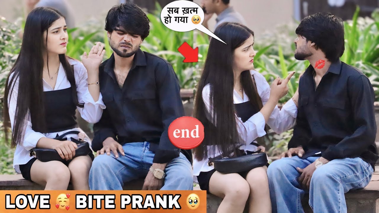 LOVE 😘 BITE PRANK ON CUTE FRIEND 🥹 | EMOTIONAL VIDEO 😱 | PRADHANVLOG 