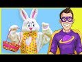 Easter Egg Hunt Game | Easter Bunny Hiding Easter Eggs in Pac-Man Pretend Play Park - Games For Kids