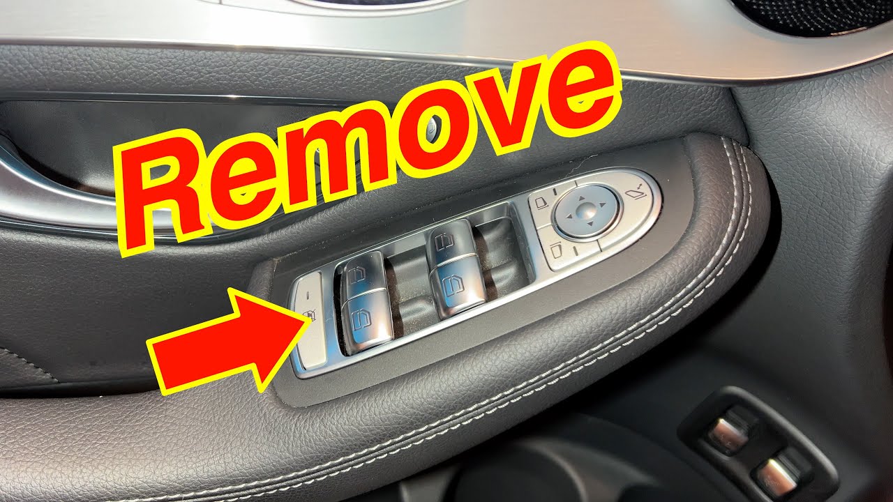 Fenster - heber Schalter C GLC EQC ausbauen 205 253 293 remove window switch install