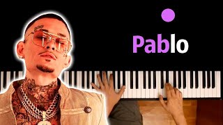 Morgenshtern - Pablo (Загорелось  солнце над е..) ● караоке | PIANO_KARAOKE ● ᴴᴰ + НОТЫ & MIDI