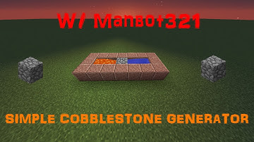 MINECRAFT SIMPLE COBBLESTONE GENERATOR 1.10 & 1.11 / PS4 / Xbox / MCPE
