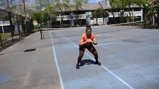 Side lateral pulse squat