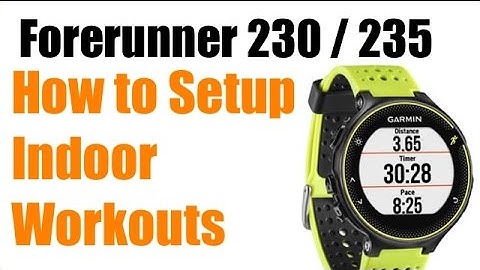 Garmin Forerunner 230 / 235 - How to Turn GPS Off (Treadmill Run) ! FEATURE REVIEW !