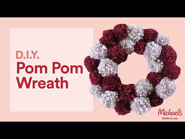 DIY Pom Pom Wreath for Christmas ⋆ Dream a Little Bigger