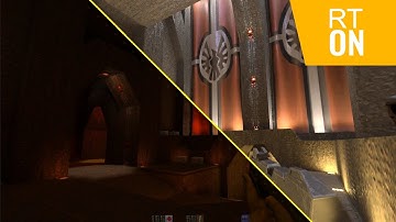 Quake 2 RTX - Ray Tracing ON vs OFF Comparison