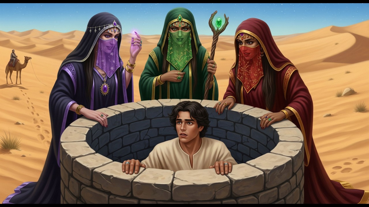 #قصة_أبونية مع الساحرات الثلاث وماجرى له مع السلطان