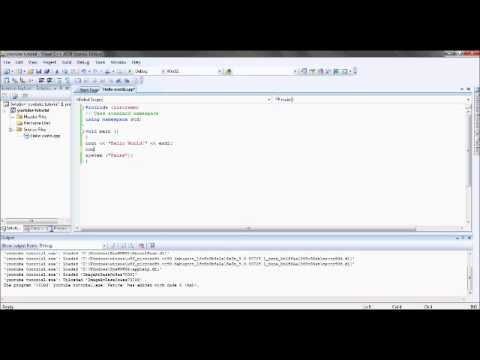C++ 2008 Hello World Tutorial