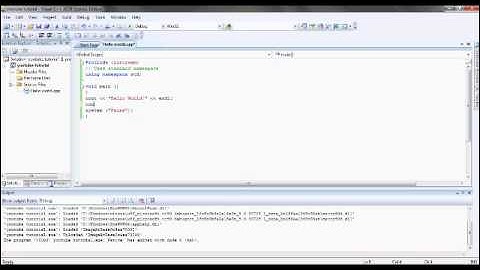 C++ 2008 Hello World Tutorial