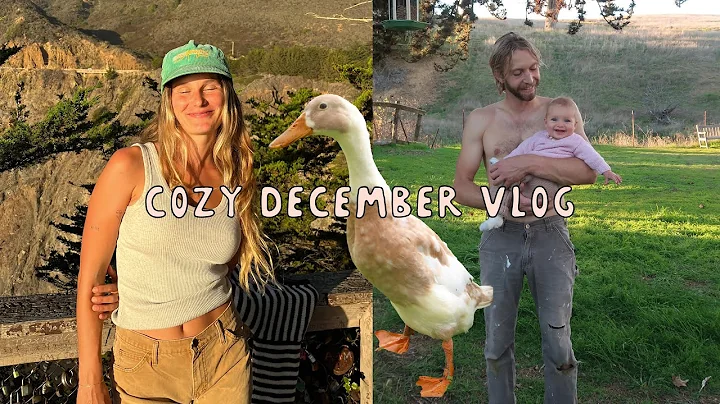 vlog | micro-homestead updates, christmas coziness, first time mom!