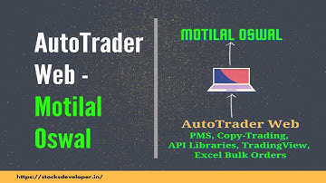 Motilal Oswal setup - AutoTrader Web