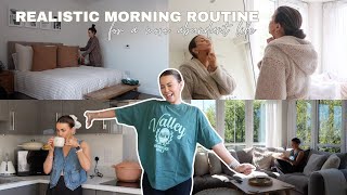 a realistic morning routine for a more positive, grateful and abundant life