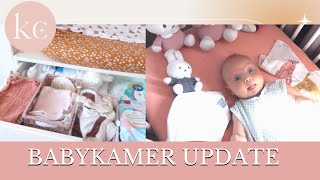 BABYKAMER TOUR + COMMODE en kijkje in de KAST | Updated Babykamer Rosa | Kellycaresse VLOG
