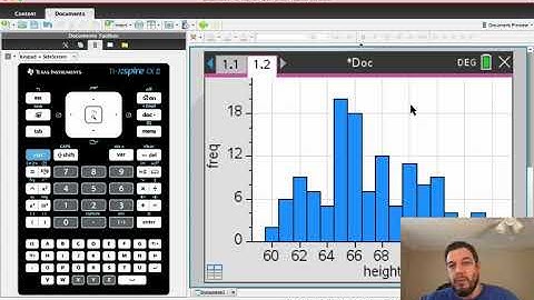 Frequency Table to Histogram and Statistics on nspire